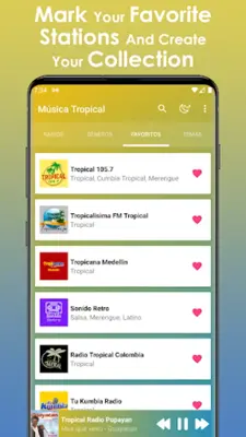 Tropical Music Radios android App screenshot 2